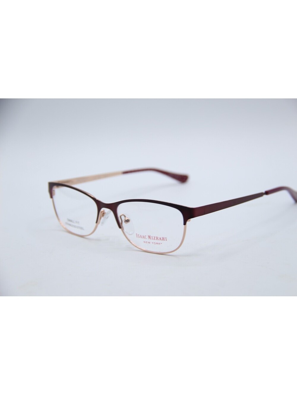 Isaac Mizrahi New York Im30068 Bu Burgundy Gold Authentic Eyeglasses 50-15
